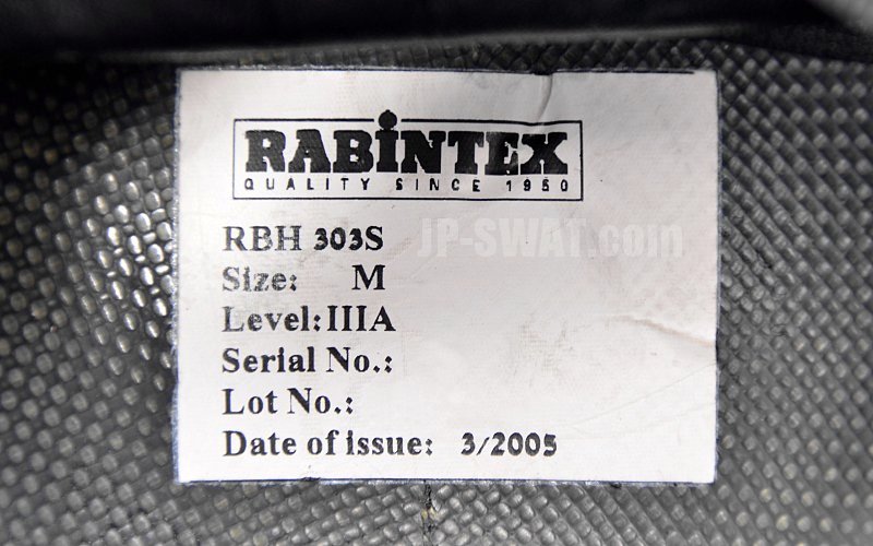 RABINTEX（ラビンテックス）RBH 303S バリスティック ヘルメット / バリスティック フェイス シールド