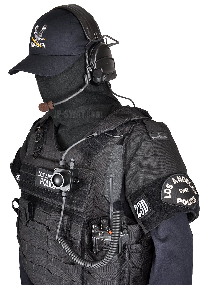 オリジナルオーダー スワット LAPD SWAT ロンT ブラック L - 個人装備